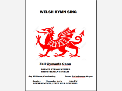 Welsh Hymn Sing / Fall Gymanfa Ganu